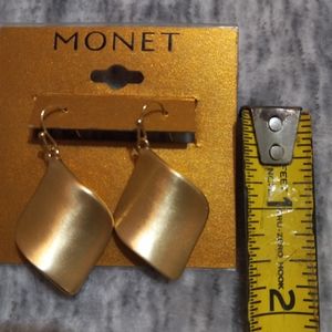Brand New Monet Gold Earrings
